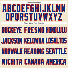 Laden Sie das Bild in den Galerie-Viewer, Custom Cream Royal-Red Mesh Authentic Throwback Baseball Jersey