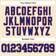 Laden Sie das Bild in den Galerie-Viewer, Custom Cream Royal-Red Mesh Authentic Throwback Baseball Jersey