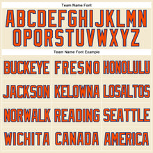 Laden Sie das Bild in den Galerie-Viewer, Custom Cream Orange-Royal Mesh Authentic Throwback Baseball Jersey