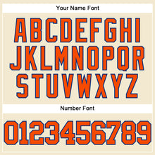 Laden Sie das Bild in den Galerie-Viewer, Custom Cream Orange-Royal Mesh Authentic Throwback Baseball Jersey