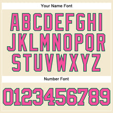 Laden Sie das Bild in den Galerie-Viewer, Custom Cream Pink-Kelly Green Mesh Authentic Throwback Baseball Jersey