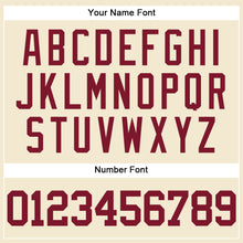 Laden Sie das Bild in den Galerie-Viewer, Custom Cream Crimson Mesh Authentic Throwback Baseball Jersey