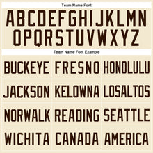 Laden Sie das Bild in den Galerie-Viewer, Custom Cream Brown Mesh Authentic Throwback Baseball Jersey