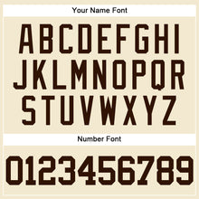 Laden Sie das Bild in den Galerie-Viewer, Custom Cream Brown Mesh Authentic Throwback Baseball Jersey