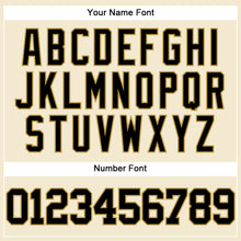 Laden Sie das Bild in den Galerie-Viewer, Custom Cream Black-Old Gold Mesh Authentic Throwback Baseball Jersey