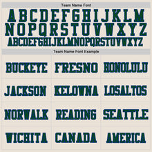 Load image into Gallery viewer, Custom Cream Green-Royal Mesh Authentic Throwback Football Jersey