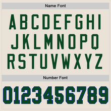 Load image into Gallery viewer, Custom Cream Green-Royal Mesh Authentic Throwback Football Jersey