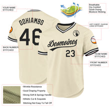 Загрузить изображение в средство просмотра галереи, Custom Cream Black-White Authentic Throwback Baseball Jersey