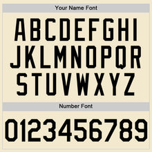 Загрузить изображение в средство просмотра галереи, Custom Cream Black-White Authentic Throwback Baseball Jersey