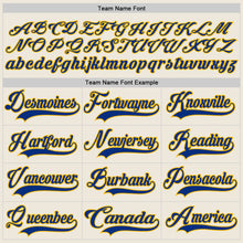Laden Sie das Bild in den Galerie-Viewer, Custom Cream Royal-Gold Hockey Jersey