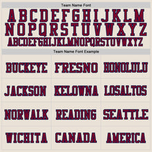 Laden Sie das Bild in den Galerie-Viewer, Custom Cream Maroon-Navy Mesh Authentic Football Jersey