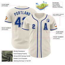 Laden Sie das Bild in den Galerie-Viewer, Custom Cream Royal Authentic Baseball Jersey