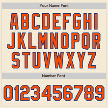 Laden Sie das Bild in den Galerie-Viewer, Custom Cream Orange-Royal Authentic Baseball Jersey