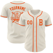 Загрузить изображение в средство просмотра галереи, Custom Cream Orange Authentic Baseball Jersey