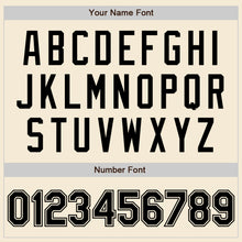 Laden Sie das Bild in den Galerie-Viewer, Custom Cream Black Authentic Baseball Jersey