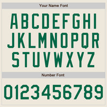 Загрузить изображение в средство просмотра галереи, Custom Cream Kelly Green Authentic Baseball Jersey