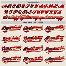 Load image into Gallery viewer, Custom Cream Vintage USA Flag-Red Authentic Baseball Jersey