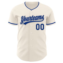 Charger l'image dans la galerie, Custom Cream Royal-Gray Authentic Baseball Jersey