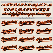 Загрузить изображение в средство просмотра галереи, Custom Cream Black-Orange Authentic Baseball Jersey