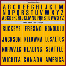 Загрузить изображение в средство просмотра галереи, Custom Crimson Gold-Navy Authentic Baseball Jersey