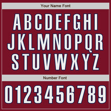 Charger l'image dans la galerie, Custom Crimson White-Navy Authentic Baseball Jersey