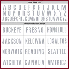 Charger l'image dans la galerie, Custom Crimson White-Gray Authentic Baseball Jersey