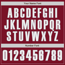 Charger l'image dans la galerie, Custom Crimson White-Gray Authentic Baseball Jersey