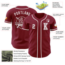 Laden Sie das Bild in den Galerie-Viewer, Custom Crimson White Authentic Baseball Jersey