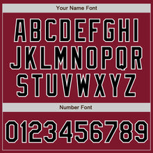 Laden Sie das Bild in den Galerie-Viewer, Custom Crimson Black-White Authentic Baseball Jersey