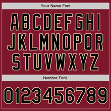 Laden Sie das Bild in den Galerie-Viewer, Custom Crimson Black-Cream Authentic Baseball Jersey