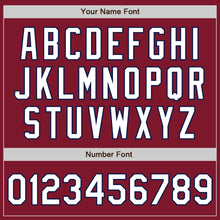 Laden Sie das Bild in den Galerie-Viewer, Custom Crimson White-Navy Authentic Baseball Jersey