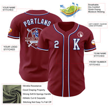 Laden Sie das Bild in den Galerie-Viewer, Custom Crimson White-Royal Authentic Baseball Jersey