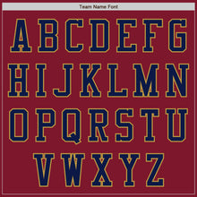 Laden Sie das Bild in den Galerie-Viewer, Custom Crimson Old Gold-Navy Authentic Baseball Jersey