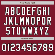 Load image into Gallery viewer, Custom Stitched Crimson White-Black Baseball Pullover Sweatshirt Hoodie