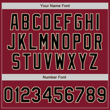 Load image into Gallery viewer, Custom Stitched Crimson Black-Cream Baseball Pullover Sweatshirt Hoodie