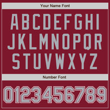 Load image into Gallery viewer, Custom Stitched Crimson Gray-White Baseball Pullover Sweatshirt Hoodie