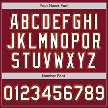 Load image into Gallery viewer, Custom Crimson White Black-Orange Authentic Baseball Jersey