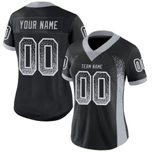 Загрузить изображение в средство просмотра галереи, Custom Black Gray-White Drift Fashion Football Jersey