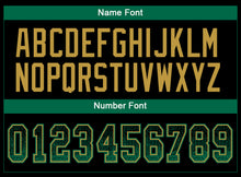 Load image into Gallery viewer, Custom Black Kelly Green-Old Gold Drift Fashion Football Jersey