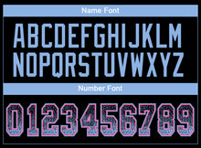 Charger l'image dans la galerie, Custom Black Light Blue-Pink Drift Fashion Football Jersey