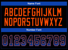 Load image into Gallery viewer, Custom Black Thunder Blue-Orange Drift Fashion Football Jersey