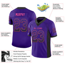 Загрузить изображение в средство просмотра галереи, Custom Purple Black-Pink Drift Fashion Football Jersey