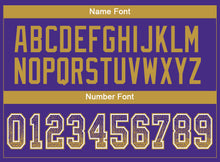 Load image into Gallery viewer, Custom Purple Old Gold-White Drift Fashion Football Jersey