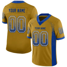 Загрузить изображение в средство просмотра галереи, Custom Old Gold Royal-White Drift Fashion Football Jersey