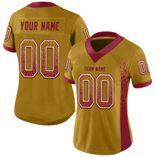 Load image into Gallery viewer, Custom Old Gold Crimson-White Drift Fashion Football Jersey