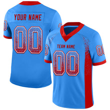 Загрузить изображение в средство просмотра галереи, Custom Powder Blue Red-White Drift Fashion Football Jersey