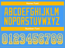 Charger l'image dans la galerie, Custom Powder Blue Gold-White Drift Fashion Football Jersey