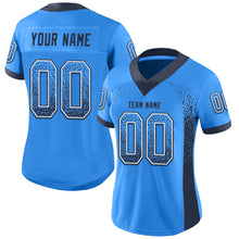 Laden Sie das Bild in den Galerie-Viewer, Custom Powder Blue Navy-White Drift Fashion Football Jersey