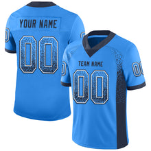 Laden Sie das Bild in den Galerie-Viewer, Custom Powder Blue Navy-White Drift Fashion Football Jersey