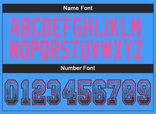 Charger l'image dans la galerie, Custom Powder Blue Black-Pink Drift Fashion Football Jersey